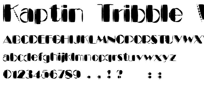 Kaptin Tribble Wound font